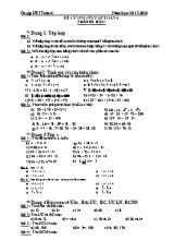 Đề cương ôn tập Toán 6